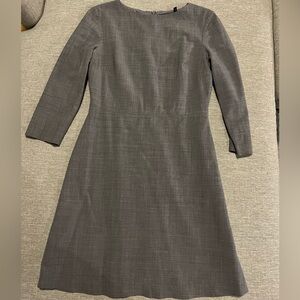 Theory Long Sleeve Wool Suit Dress